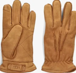 UGG handschoenen point leather glove cognac Outlet